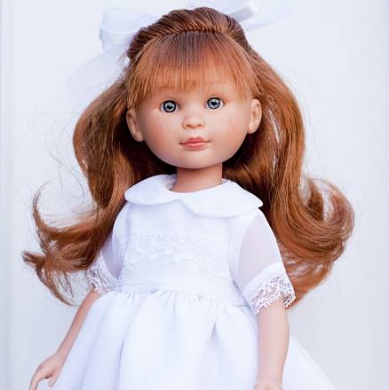 Кукла Селия в белом платье, 30 см. 